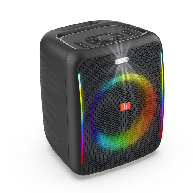 Dual Mic  Karaoke Speaker with LED Wireless Party & Outdoor USB Speaker