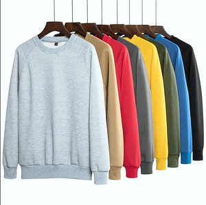 Sudaderas con capucha en blanco personalizadas baratas de gran calidad sudaderas de cuello redondo para hombre de manga larga polar invierno 100% algodón DDP envío - Product Image 6
