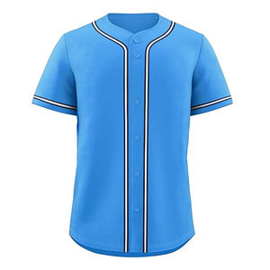Jersey de béisbol de manga corta para hombre de la mejor calidad, ropa deportiva transpirable de secado rápido, Jersey de moda para entrenamiento de equipo en blanco - Product Image 1