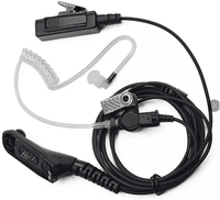 Untuk Motorola PMLN6129 2-Wire Acoustic Tube Surveillance Earpiece Walkie Talkie Headset Radio Dua Arah Earphone APX1000 SRX2200
