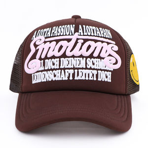 หมวกทรูเกอร์โฟมพิมพ์ลายตาข่าย5แผงลายพิมพ์โลโก้ออกแบบได้ตามต้องการ - Product Image 2