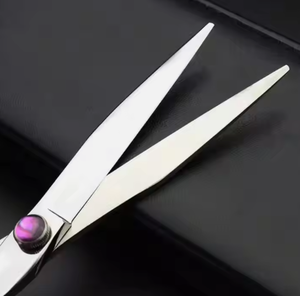 Ciseaux de coiffure professionnels en acier inoxydable allemand, 5,5 pouces, avec poignée Dragon noire et élégante, à vis fantaisie - Product Image 6