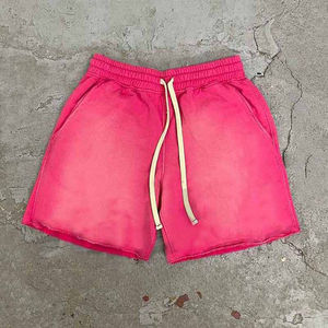 Shorts de sport en toile pour homme, taille mi-haute, style urbain, couleur unie, respirant, pour l'été, l'entraînement, la course, personnalisable pour les loisirs et le sport - Product Image 5