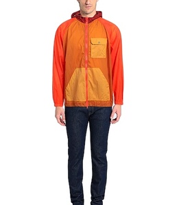 OEM Men Breathable Outdoor Sportswear Windbreaker Jacket 100% Polyester Plus Size Color Block <b>Nylon</b> Zipper Closure 2026 - Product Image 1