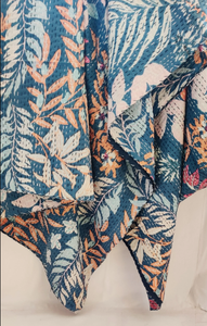 Edredón Kantha hecho a mano, edredones con estampado Hippie bohemio, edredones tradicionales indios hechos a mano para decoración del hogar, manta con borlas - Product Image 5