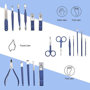 18 Pcs Professional Nail Care Tools Fingernail Clippers Grooming Kits 2026 ODM OEM LA ELAHI Stainless Steel Manicure Kit - Product Image 6