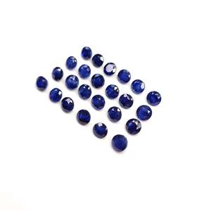 Natural Bangkok Blue Sapphire Calibrated <b>Rounds</b> Various Including Brilliant Cut Marquise Oval <b>Cushion</b> Heat VVS Emerald Fine - Product Image 3