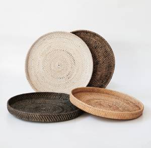 Bandeja de mimbre de primera calidad del mejor proveedor de Vietnam suministros para el hogar y accesorios de cocina bandejas de ratán natural - Product Image 2