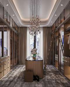 Armoire de luxe en bois massif moderne de haute qualité, design personnalisé, meubles de chambre à coucher, dressing pour atelier et salle à manger - Product Image 4