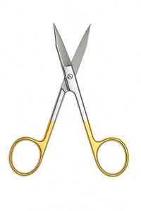 Tijeras Quirúrgicas Dentales de Acero Inoxidable Manual Goldman Fox con Mango Dorado, Instrumentos Médicos de Precisión con Certificación CE - Product Image 2