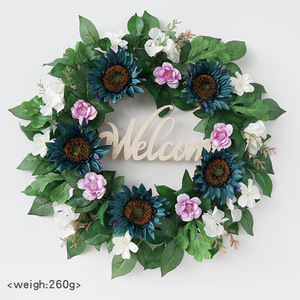 Boda familiar Decoración al aire libre Guirnalda <span class=keywords><strong>de</strong></span> peonía rosa y caléndula para aro <span class=keywords><strong>de</strong></span> <span class=keywords><strong>fieltro</strong></span> <span class=keywords><strong>de</strong></span> puerta delantera para Navidad y Halloween - Product Image 4
