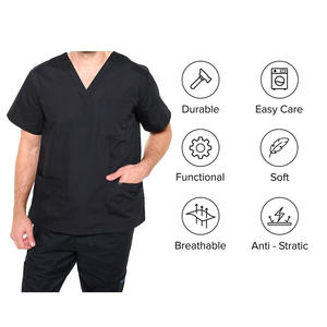 เสื้อสำหรับผ่าตัดทางการแพทย์สำหรับพยาบาลกางเกงสำหรับผู้หญิงทุกเพศฤดูร้อนระบายอากาศได้ดีทันสมัยกำหนดสีได้เอง - Product Image 4