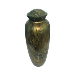 โกศงานศพสีเงินทันสมัยมีฝาเกลียวดีไซน์แข็งแรงทนทานสำหรับเก็บขี้เถ้าของผู้ใหญ่ถึง200ปอนด์ - Product Image 1