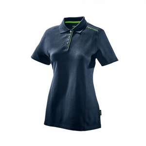 เสื้อโปโลสีน้ำเงินเข้มสำหรับผู้หญิง Festool ดีไซน์ผ้าแคนวาสสุดเทรนดี้ - Product Image 2