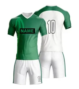 Best Verkopende Unieke Ontwerpen Op Maat Maken Van Uw Eigen Ontwerp Volledig Voetbal Uniform Jersey Set In De Groothandel