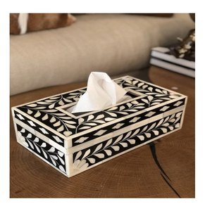New Arrivals Bone Inlay <b>Tissue</b> Box Holder <b>Tissue</b> <b>Paper</b> Box and Natural <b>Color</b> with Handmade Use Bone Inlay - Product Image 2