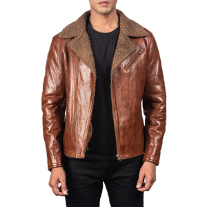Nuevo diseño cómodo superventas chaqueta de cuero de moda para hombres chaqueta de cuero de piel para invierno chaqueta de invierno para hombres - Product Image 3