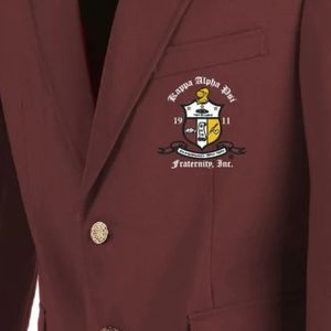 Blazer personalizado para hombre, chaqueta universitaria al por mayor, todos los colores disponibles, antiarrugas, de alta calidad, transpirable, con cuello en V, con un solo pecho - Product Image 3