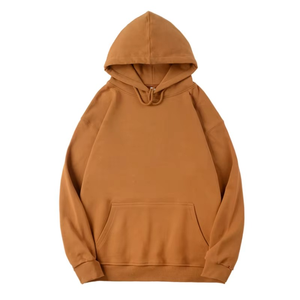 Sweats à capuche avec logo personnalisé 350 Gsm pull de couleur unie pour hommes sweats à capuche surdimensionnés pour hommes sans ficelle fermeture éclair blanc 350 Gsm sweat à capuche - Product Image 5