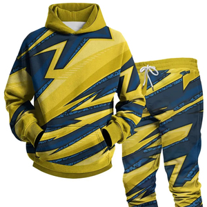 Conjuntos de chándal para hombre Sudadera con capucha y pantalones Mujer Jersey con capucha de color sólido + Pantalones Traje Ropa deportiva informal Conjuntos Hombre - Product Image 1