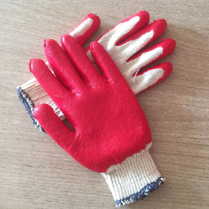 Gants enduits de caoutchouc vietnamiens Gants de travail de sécurité anti-coupures et antidérapants avec semi-revêtement en latex réutilisables pour le jardinage - Product Image 1