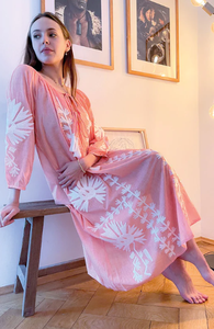 2025 Hot Selling Casual Floral Embroidered Work Womens <b>Dresses</b> Deep V-neck <b>Long</b> Sleeve <b>Sexy</b> Spring Summer Ukrainian <b>Dress</b> - Product Image 3