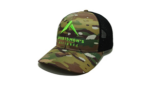 Mode sportive et tendance pour adultes, casquette de camionneur en maille respirante camouflage à 6 panneaux avec logo personnalisé, fabriquée à Injae Vina Headwear - Product Image 2