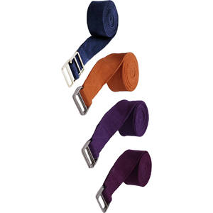 Sangle de yoga en coton doux Tissu respirant non élastique pour l'entraînement en force extensible et de réadaptation - Product Image 5