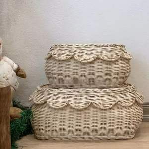 Panier en rotin écologique pour le rangement de la cuisine et l'organisation des étagères Fabriqué à la main par des artisans qualifiés au Vietnam - Product Image 5