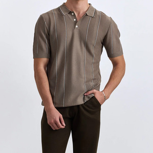 เสื้อยืดผู้ชายคุณภาพสูง ยั่งยืน น้ำหนัก 220 กรัม เป็นมิตรกับสิ่งแวดล้อม แห้งเร็ว ระบายอากาศดี แขนสั้น ไม่หดตัว ผ้าถัก สำหรับกอล์ฟ - Product Image 2