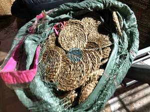 Vente chaude Rotin Naturel Tissé Ronds De Serviette À La Main Décoration De Table Rustique Pour Le Mariage Et Le Dîner - Product Image 5