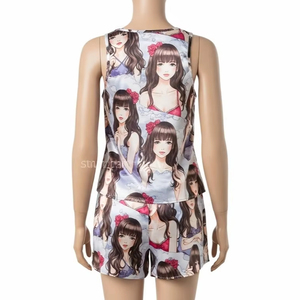 Vêtements de nuit pour femmes en satin lisse avec impression numérique, confortables et élégants, pour les occasions spéciales - Product Image 5