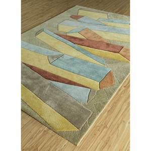 พรมขนสัตว์วิสโคสสีเบจน้ำตาลทำมือ รุ่น Top-9502 รูปทรงสี่เหลี่ยมผืนผ้าขนาดใหญ่ สำหรับตกแต่งบ้าน ห้องโถง ลายแบบนามธรรม เหมาะสำหรับห้องตัวอย่าง - Product Image 2