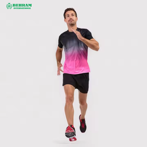 <b>Polyester</b>/Nylon Regular Fit T-<b>Shirt</b> for Men Blank Heavy Weight Digital Printing Front Logo Quick Dry & Breathable Casual - Product Image 2