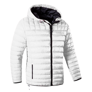 Men's Slim Non-Hooded Fleece <b>Jacket</b> Lightweight Windbreaker with Zip Closure Travel Wear Front Logo - Product Image 1