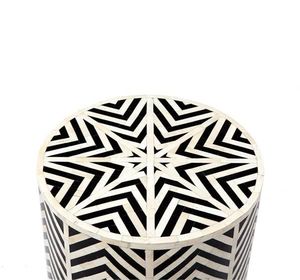 Incrustation d'os tradition artisanale contemporaine personnalisée et florale Table de chevet Cabinet Incrustation d'os Salon de l'Inde - Product Image 4