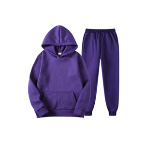 Chándal Sudadera Suéter Sudaderas con capucha Trajes Venta caliente Moda Mujer Conjunto de 2 piezas Tops con capucha + Pantalones Solid Winter Fleece - Product Image 3