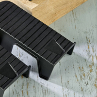 Organisateur de chaussures Afossa en plastique PP noir, design gain de place pour garage, cuisine et rangement d'outils
