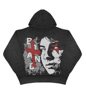 Pantalones de hombre con estampado de soplo pesado de alta calidad, chándales, sudadera de algodón 100%, ropa de calle personalizada, pantalones de chándal - Product Image 6