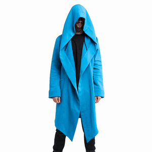 Jersey polar de algodón para hombre, Sudadera larga de neopreno con cremallera de doble cara, de alta calidad - Product Image 4