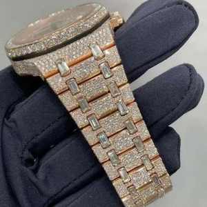 Montre analogique de haute qualité DEF Lab Moissanite, boîtier en acier inoxydable 20 mm, fenêtre en verre diamant incolore, nouveau mouvement Miyota pour un style luxueux et branché - Product Image 4