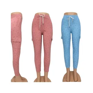 Women's Fashion Casual Printed and Plain Dyed Pants Colorful Outdoor Slim Pants Comfortable Wholesale Ladies Pants