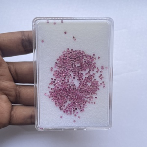 2 มม.2.5 มม.ธรรมชาติ Rubellite สีชมพูทัวร์มาลีนหินเหลี่ยมเพชรพลอยรอบอัญมณี DIY เครื่องประดับทํา Fine คุณภาพสูง AAA - Product Image 1