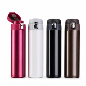 CL 500ml 304 Stainless Steel Pop Up Lid Vacuum Insulated <b>Thermos</b> <b>Bottle</b> Large Capacity for Travel Car Outdoor - Product Image 1