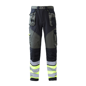 Men's Blue <b>Work</b> <b>Pants</b> <b>Black</b> Reinforced Knees Cargo Pockets Abrasion Resistant Polyester CE Certified Breathable Needle Detection - Product Image 3