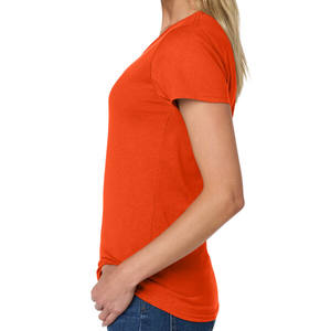 Ladies Orange Cap Sleeve T-Shirt Heavy Cotton 100% Vêtements pour femmes - Product Image 3