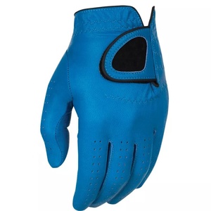Gants de golf pour hommes en cuir véritable respirant et léger pour la main gauche avec poignées antidérapantes à scratch pour tous les sports - Product Image 1