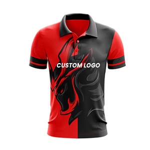 Cricket Uniform <b>Red</b> <b>Black</b> Contrast Color Unique Breathable Soft Touch Material Sublimation Cricket Uniform Made In Pakistan - Product Image 4