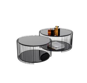 Table basse de qualité supérieure Table d'appoint basse en métal de salon avec finition dorée dans un design unique élégant pour la décoration intérieure - Product Image 4