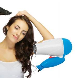 Secador de Pelo Plegable Portátil de 1200W con Motor de CA, 2 Velocidades, Secador de Viaje con Doble Boquilla para un Secado Rápido Myrva MYR-152984 - Product Image 1